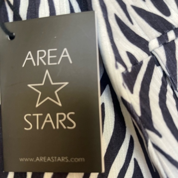 Area Stars NWT Zanzibar One Button Animal Print Jacket in Black and White S - Picture 11 of 16